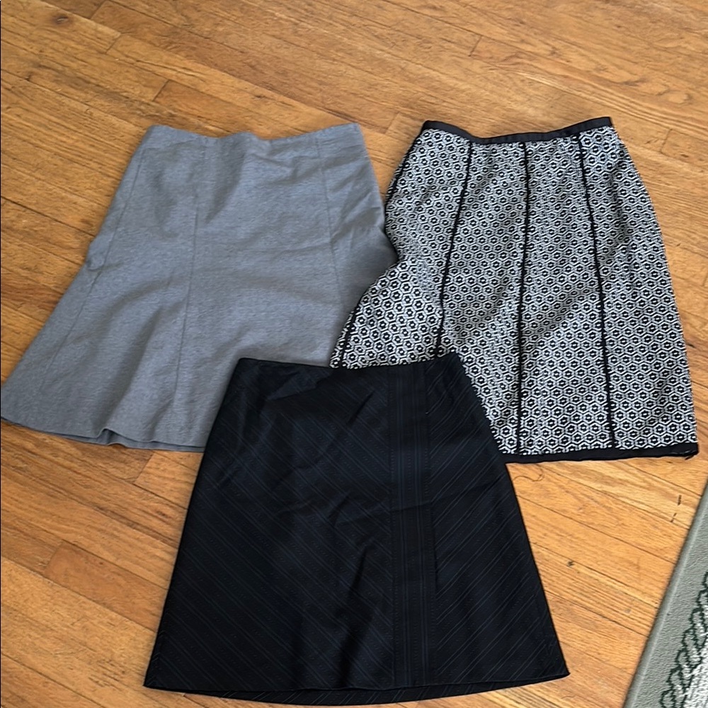 Stylish Women's Skirt Set - Gray, Black, Patterned